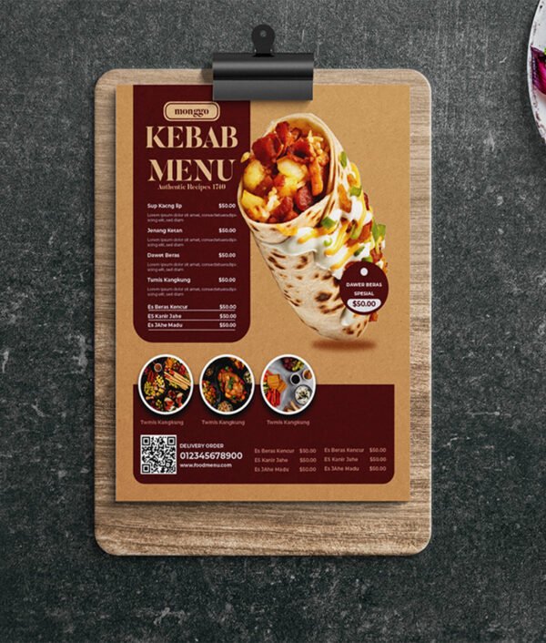 Menu Design print - Image 4